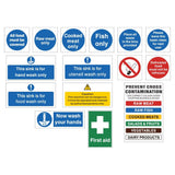 Vogue Bumper Hygiene Catering Sign Pack