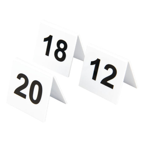 Beaumont Plastic Table Numbers 11-20