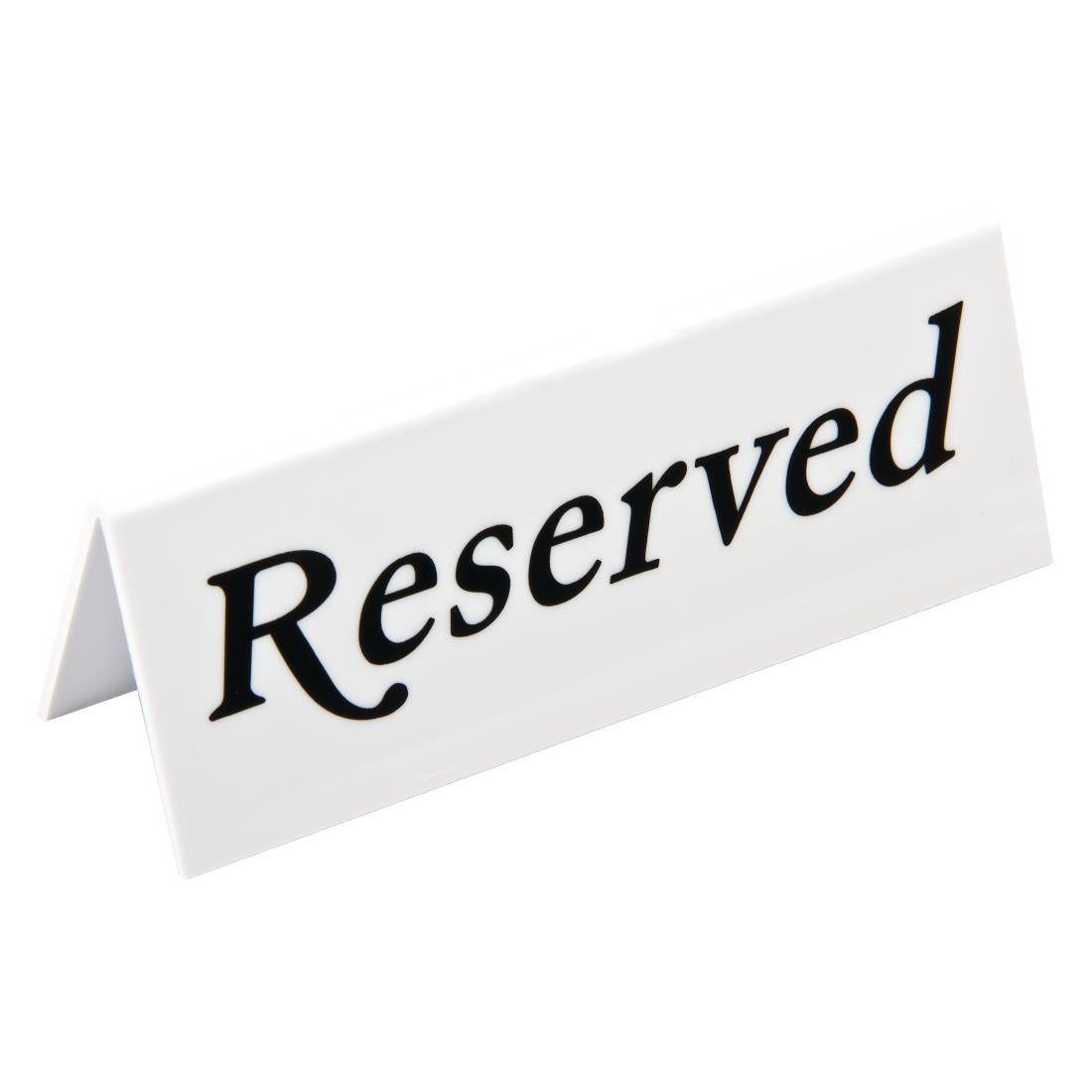Beaumont Plastic Reserved Signs (Pack of 10)