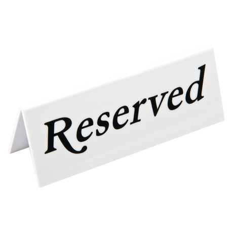 Beaumont Plastic Reserved Signs (Pack of 10)