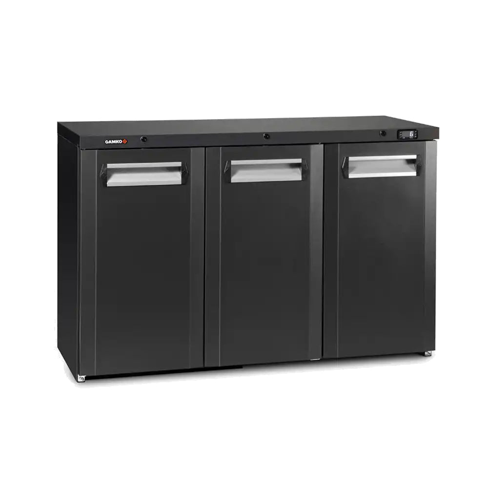 Gamko Maxiglass LG3/315 Hinged Solid Anthracite Triple Door Undercounter Bottle Cooler  338 Litres