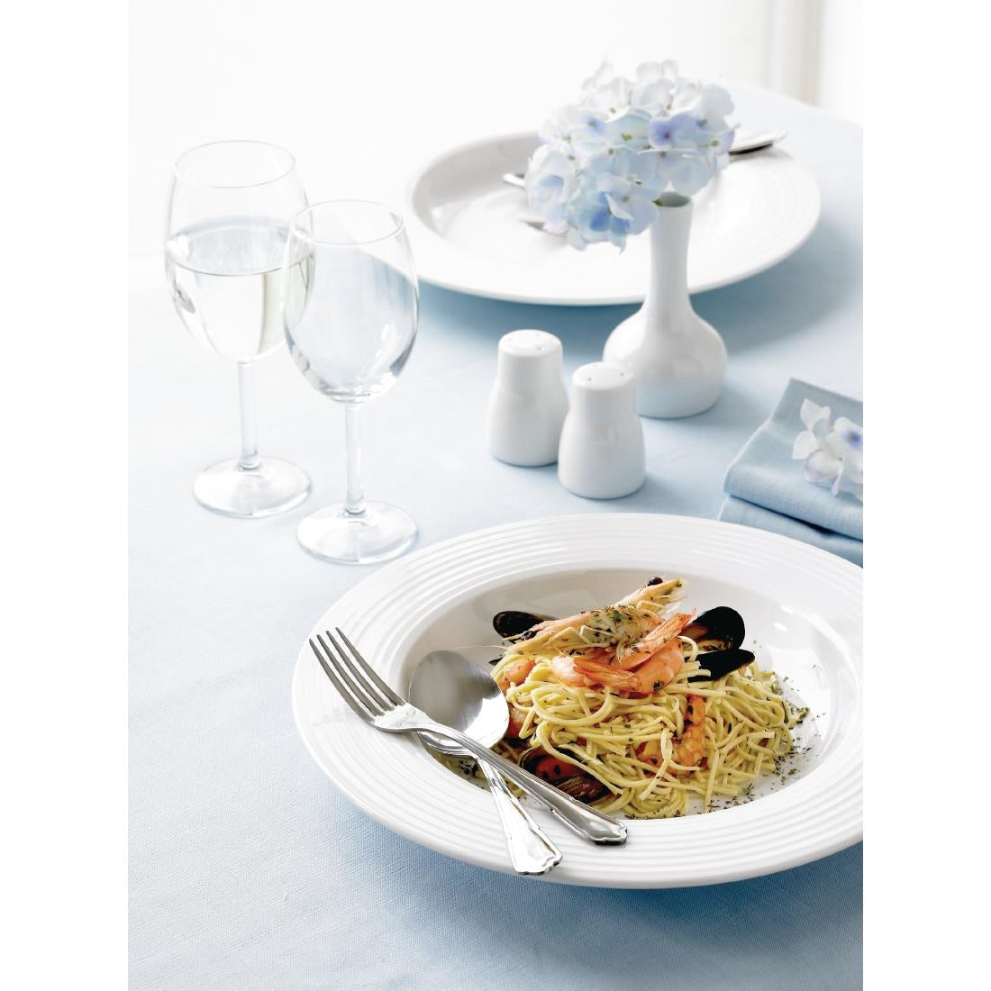 Olympia Linear Pasta Plates White 310mm (6 Pack)