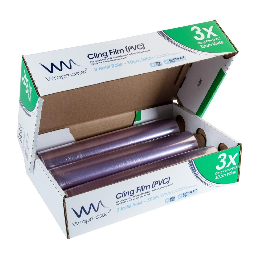 Wrapmaster Cling Film 305mm x 300m (3 pack)