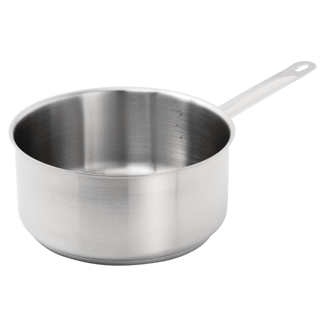 Vogue Stainless Steel Saucepan with Lid 24cm