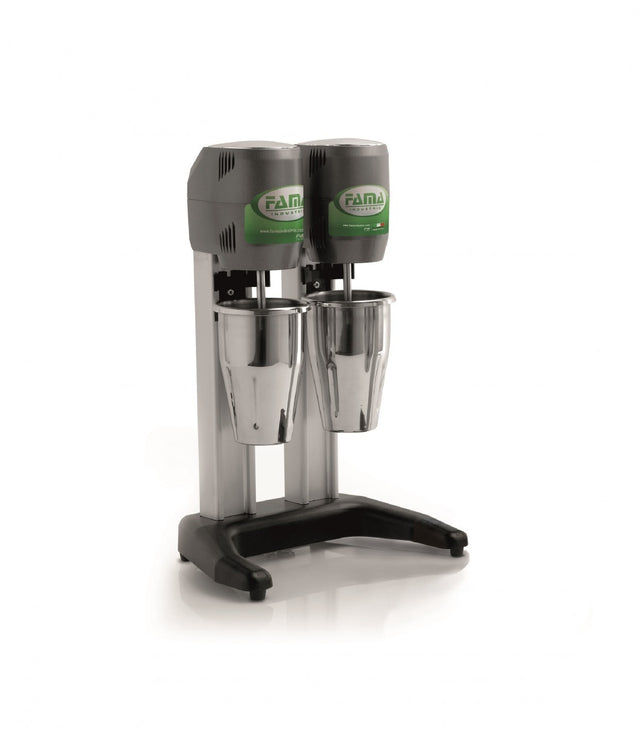 Fama MF4D Double Drink Mixer with Stainless Steel Cups  2 x 0.8 Litres