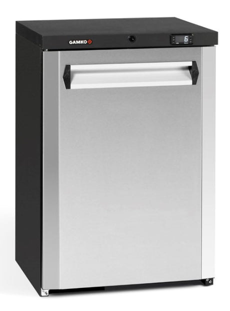 Gamko MG3/150LCS Maxiglass Left Hand Hinged Stainless Steel Front Single Door Undercounter Bottle Cooler  150 Litres