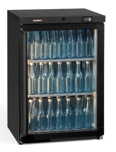 Gamko MG3/150RG Maxiglass Right Hand Hinged Glass Single Door Undercounter Bottle Cooler  150 Litres