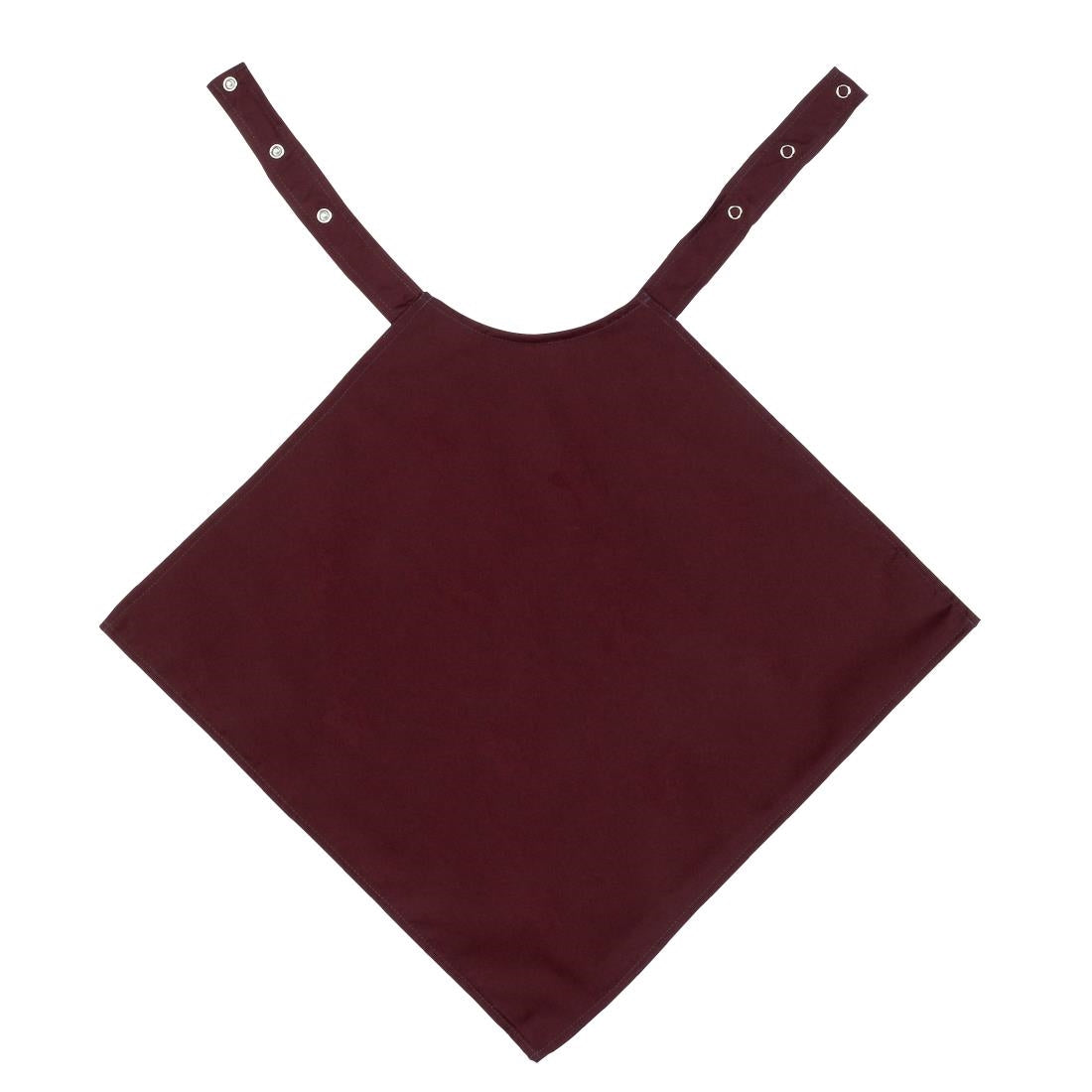 Napkin Style Dignified Adult Clothing Protector - Maroon - 45x45cm