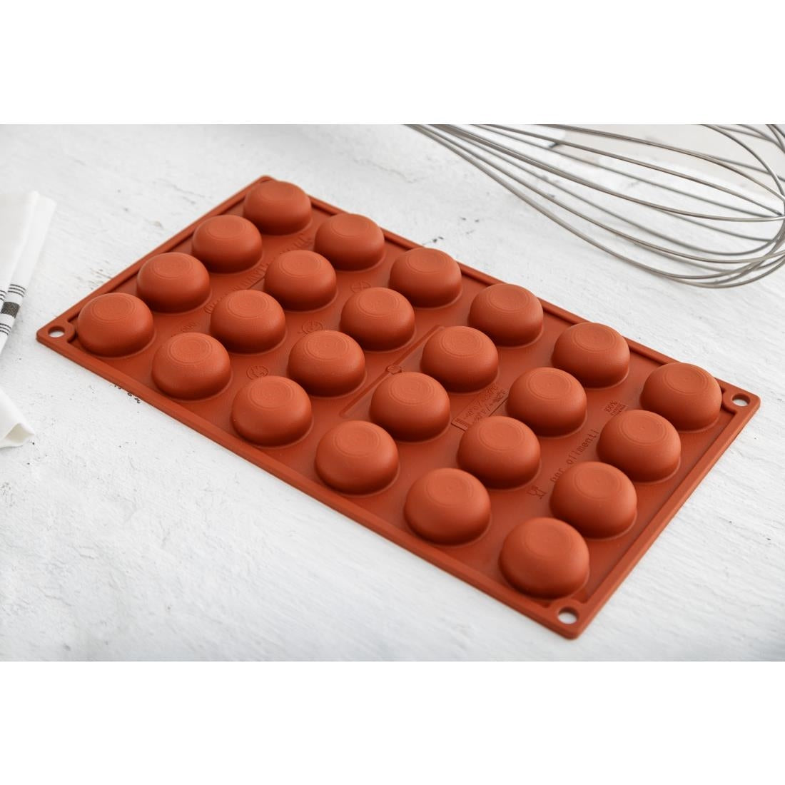 Pavoni Formaflex Silicone Pomponette Mould 24 Cup