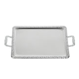 APS Stainless Steel Rectangular Handled Service Tray 600mm