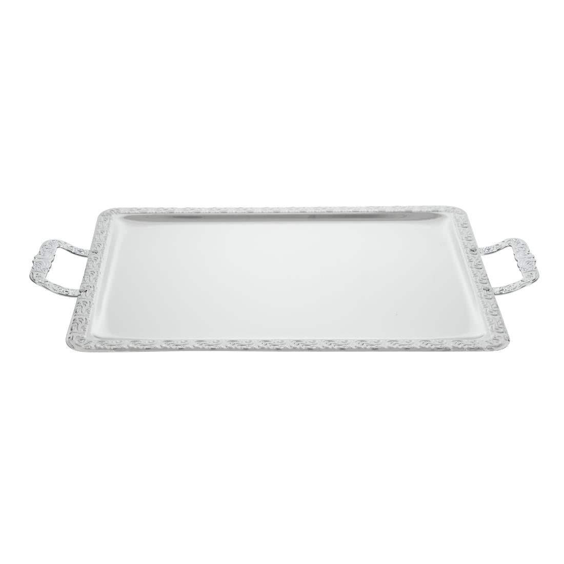 APS Stainless Steel Rectangular Handled Service Tray 600mm