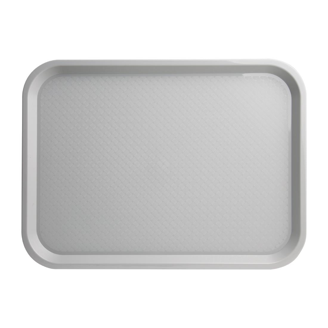 Olympia Kristallon Polypropylene Fast Food Tray Grey Medium 415mm