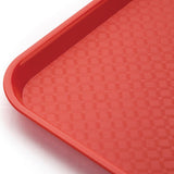 Olympia Kristallon Polypropylene Fast Food Tray Red Medium 415mm