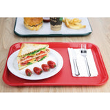 Olympia Kristallon Polypropylene Fast Food Tray Red Medium 415mm