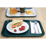 Olympia Kristallon Medium Polypropylene Fast Food Tray Green 415mm