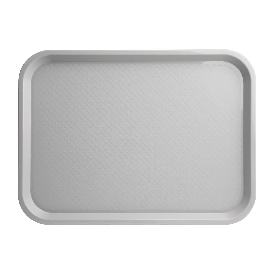 Olympia Kristallon Polypropylene Fast Food Tray Grey Large 450mm