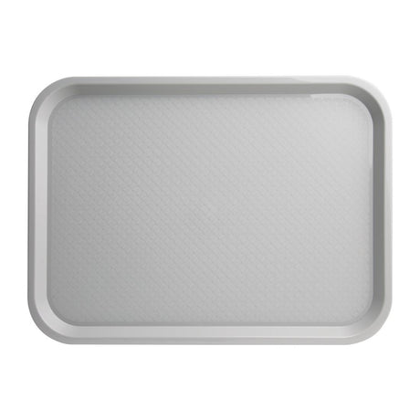 Olympia Kristallon Polypropylene Fast Food Tray Grey Large 450mm