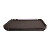 Olympia Kristallon Large Polypropylene Fast Food Tray Brown 450mm