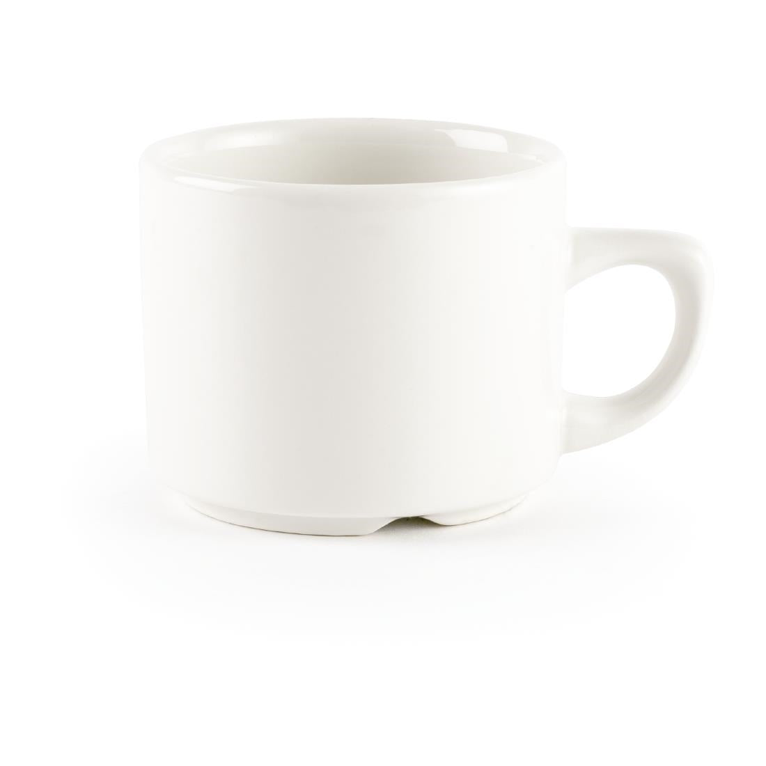 Churchill Whiteware Stackable Maple Espresso Cups 114ml (24 Pack)