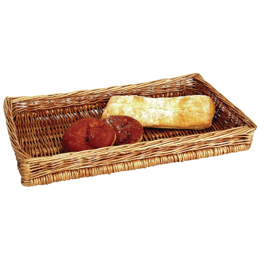 Olympia Wicker Counter Display Basket - 75x500x250mm