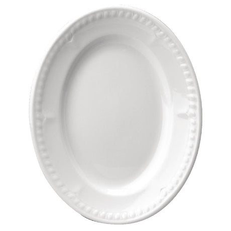 Churchill Buckingham White Oval Platters (12 Pack)