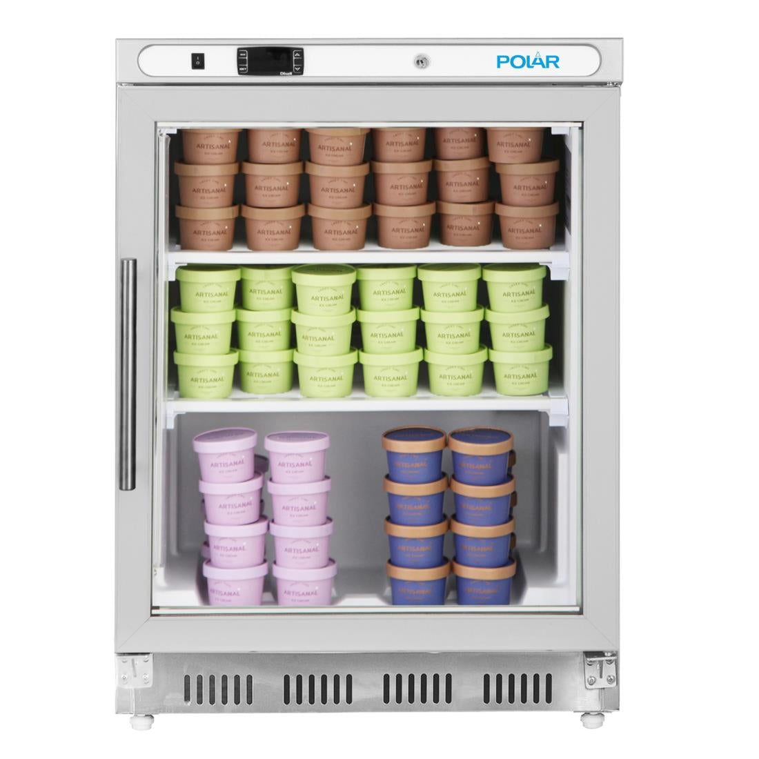 Polar C-Series Undercounter Stainless Steel Display Freezer