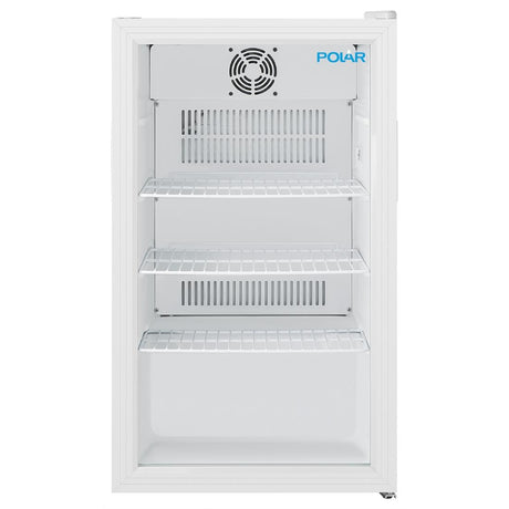 Polar C-Series Under Counter Display Fridge White 90Ltr