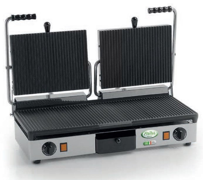 Fama PDR3000 Double Ribbed Panini Grill  3.5kW