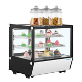 Polar G-Series Countertop Display Fridge Black Square Glass 120Ltr