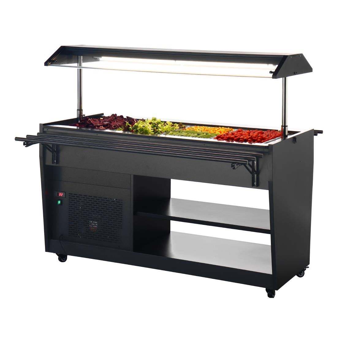 Polar G-Series Refrigerated Buffet Bar in Black