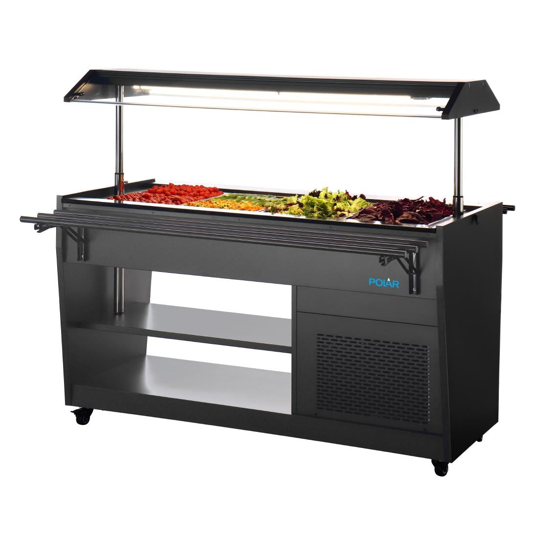 Polar G-Series Refrigerated Buffet Bar in Black