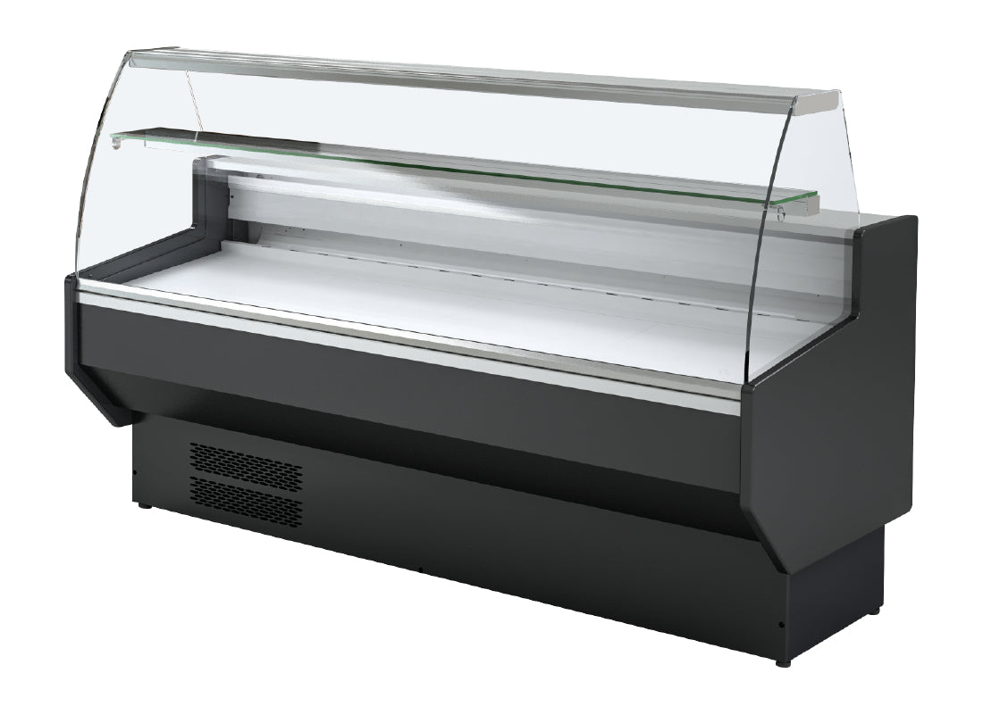 Polar G-Series Curved Glass Serve Over Counter Fridge 2m