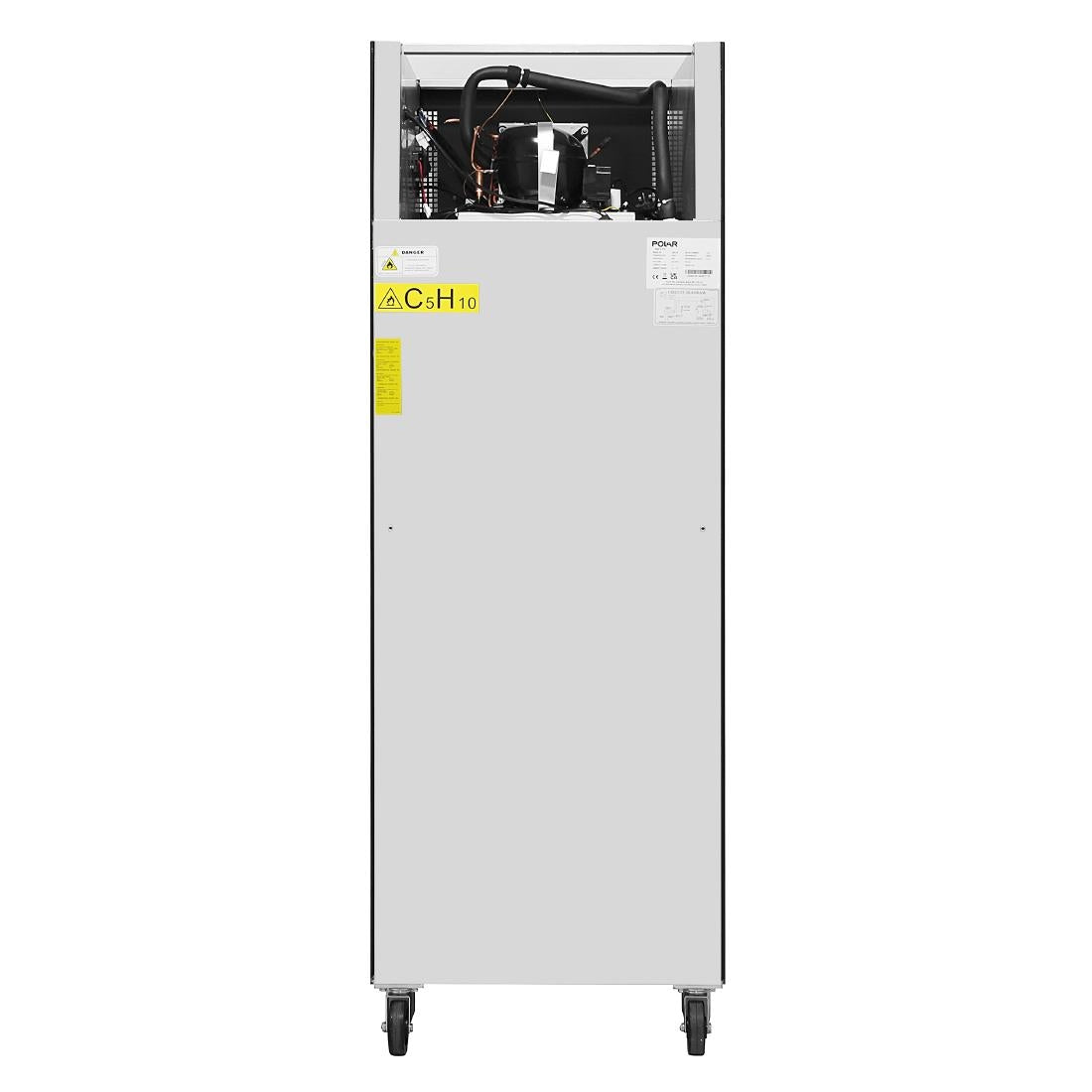 Polar G-Series Upright Fridge Black 600Ltr