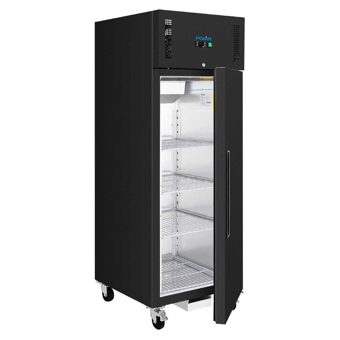 Polar G-Series Upright Fridge Black 600Ltr
