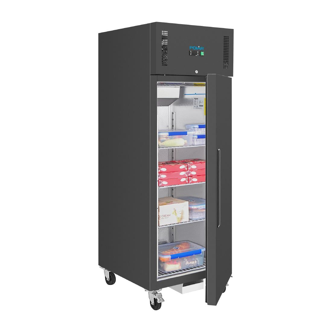 Polar G-Series Upright Freezer Black 600Ltr
