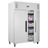Polar G-Series Upright Double Door Fridge White 1152Ltr