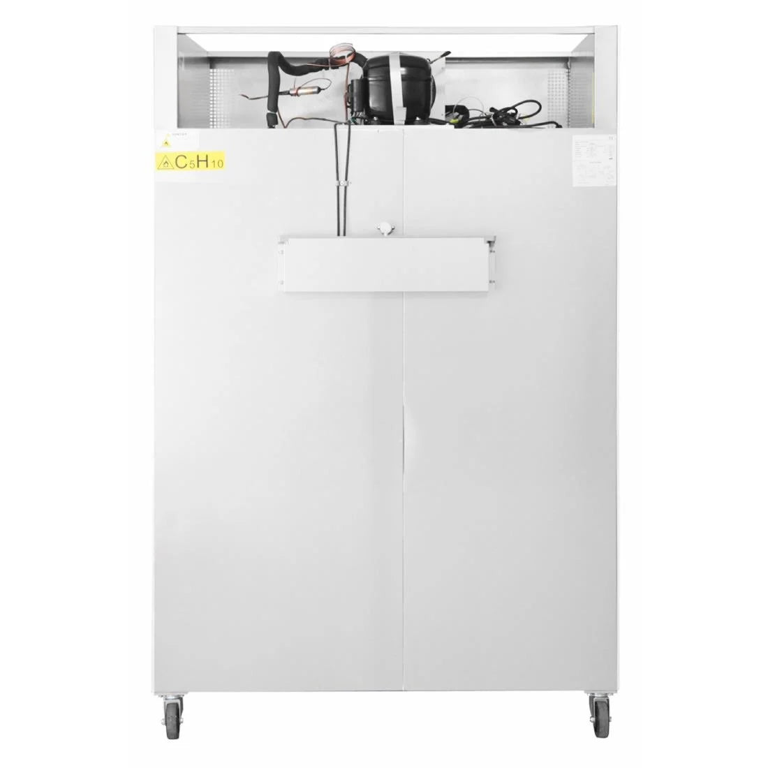 Polar G-Series Upright Double Door Fridge White 1152Ltr