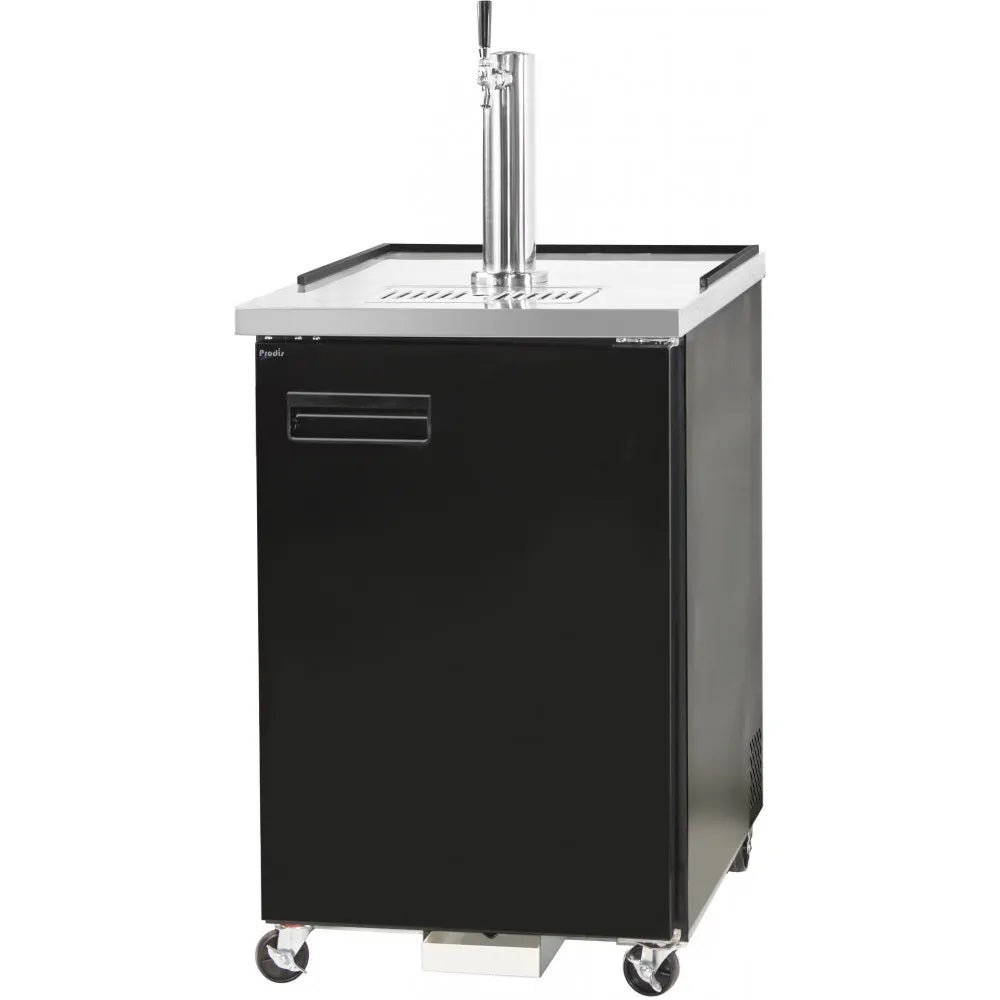 Prodis NTKC1 Single Door Black Single Tap Keg Cooler  1 x 1/2 Keg