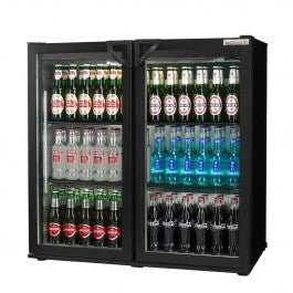 Autonumis RQC00001 Maxi Hinged Double Door Bottle Cooler  240 x 330ml Bottles / 320 x 330ml Cans