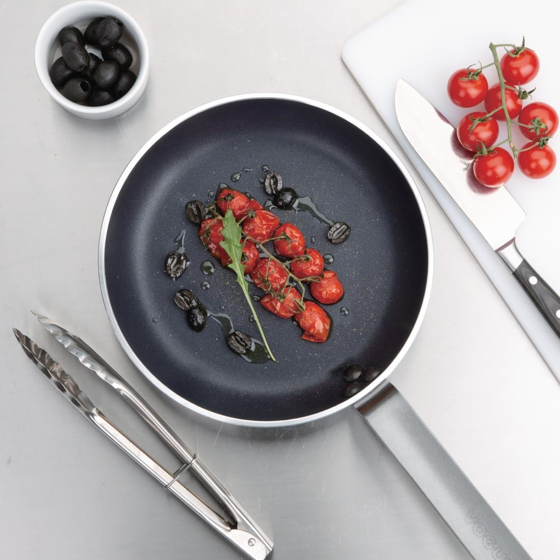 Vogue Aluminium Non-stick Teflon Platinum Plus Frying Pan 24cm