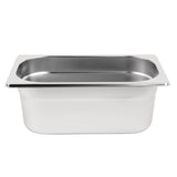Vogue Stainless Steel Gastronorm Container Kit 1/4 (5 pack)