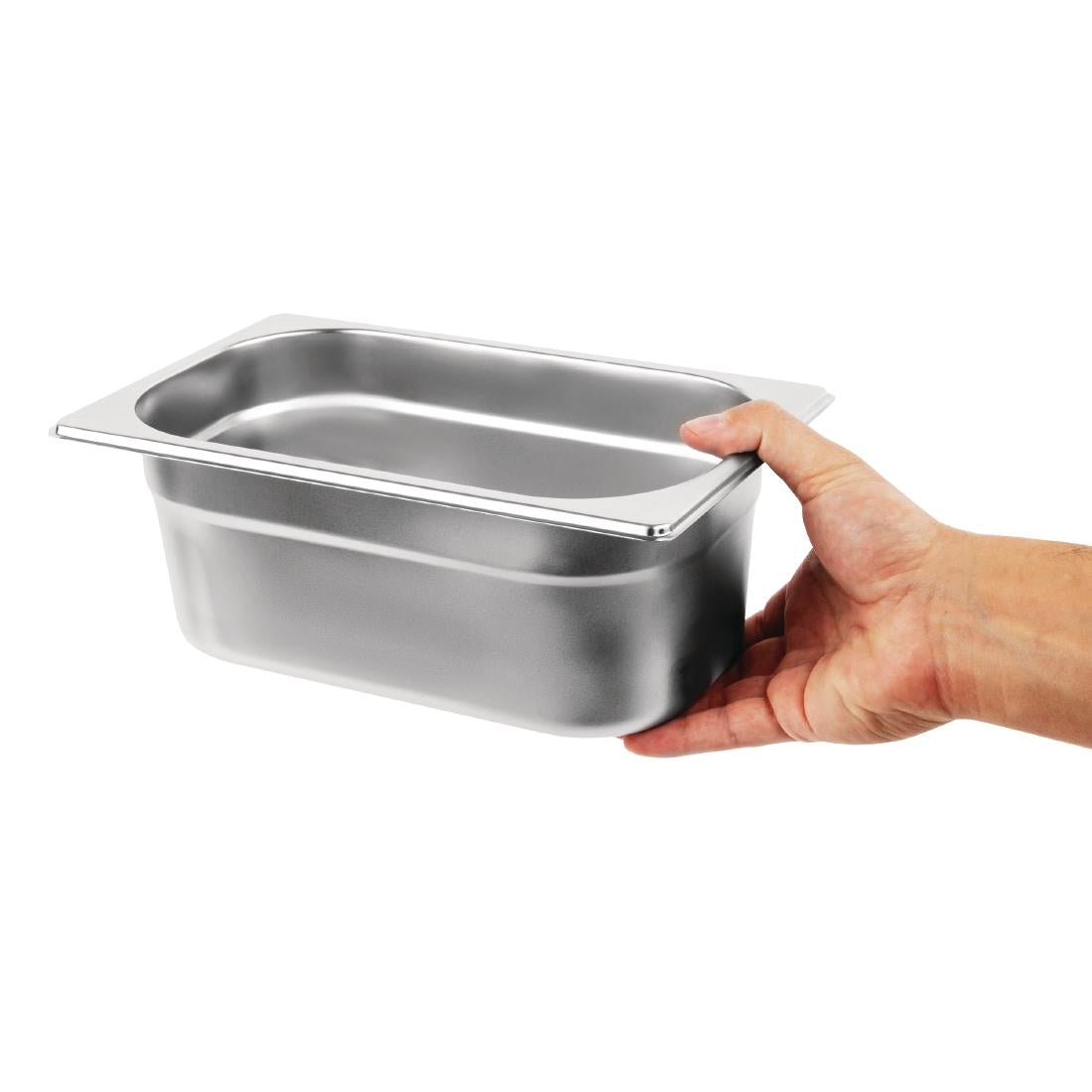 Vogue Stainless Steel Gastronorm Container Kit 1/4 (5 pack)