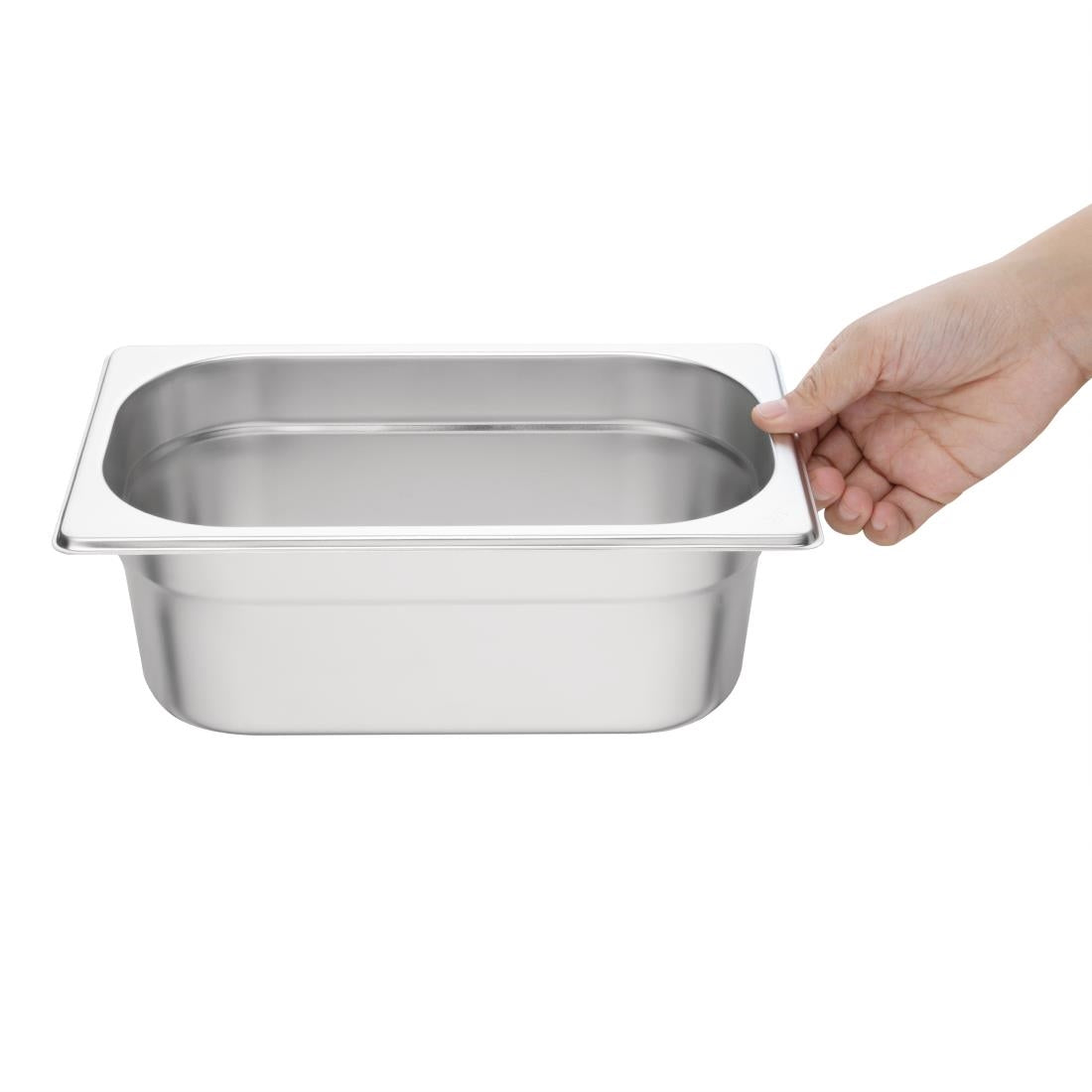 Vogue Stainless Steel Gastronorm Container Kit 1/4 (10 pack)