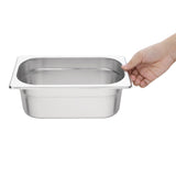 Vogue Stainless Steel Gastronorm Container Kit 1/4 (10 pack)
