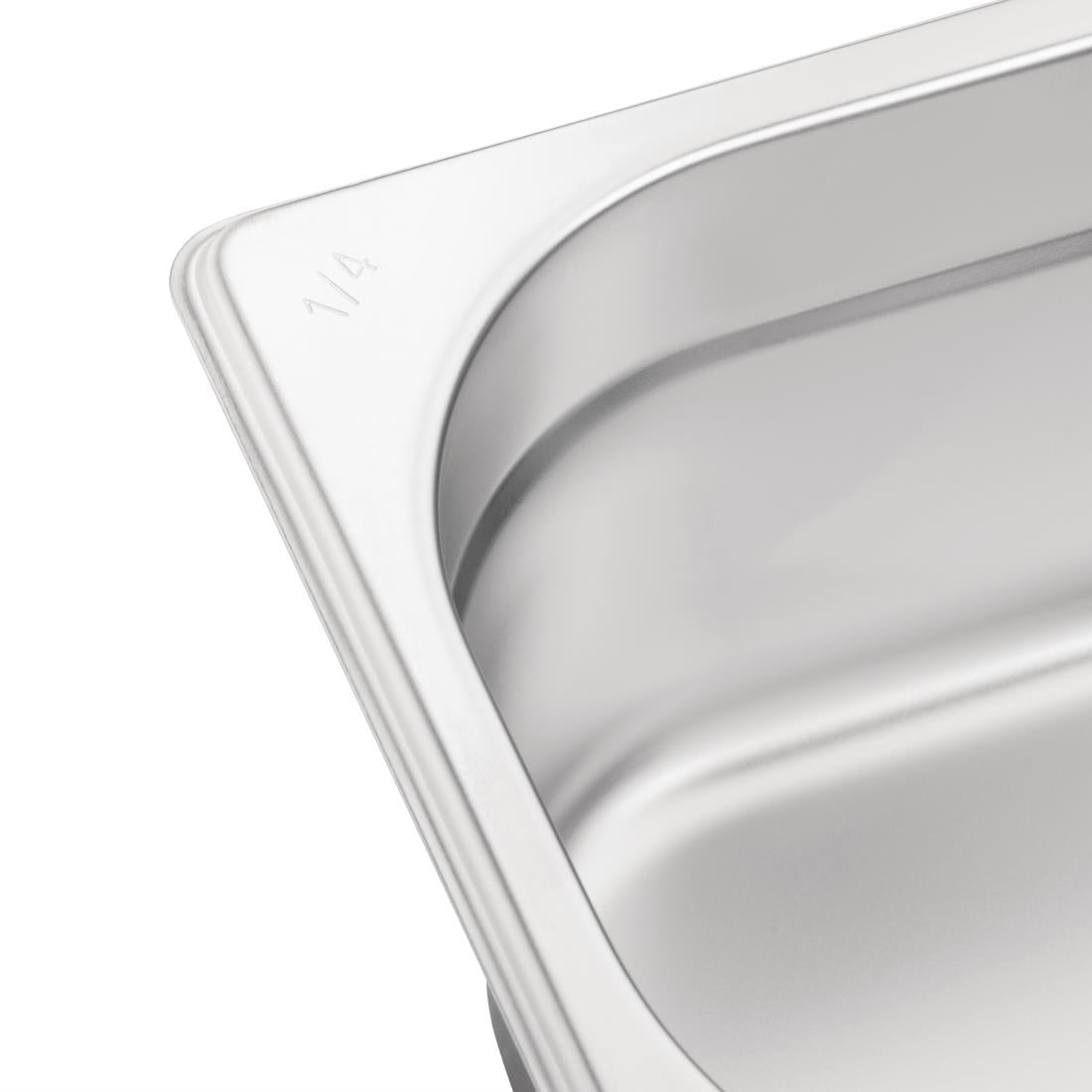 Vogue Stainless Steel Gastronorm Container Kit 1/4 (10 pack)