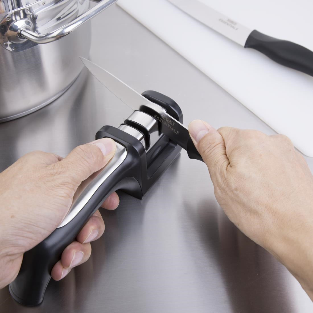 Vogue Tsuki 4-Piece Knife Set & Sharpener