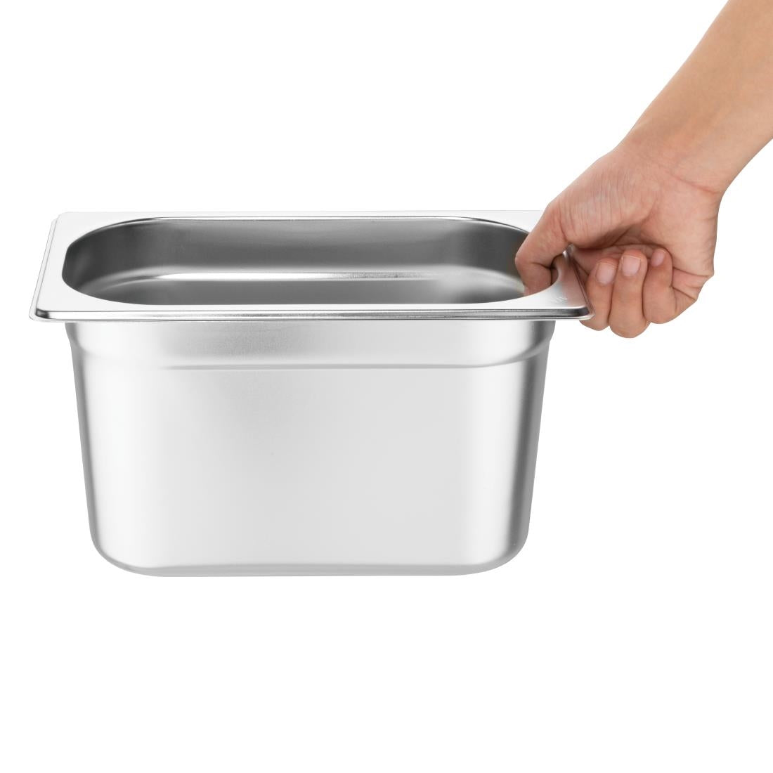 Vogue Stainless Steel Gastronorm Tray Set 4 1/4 with Lids