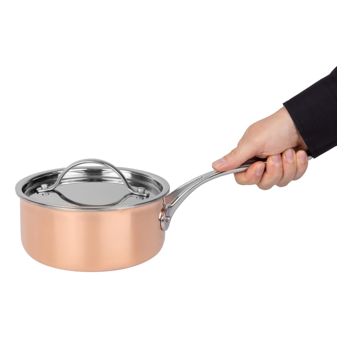 Vogue Cook Like A Pro 3-Piece Tri-Wall Copper Cookware Set