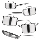 Nisbets Essentials Cook Like A Pro Stainless Steel & Aluminium 5-Piece Cookware Set