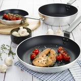 Vogue Cook Like A Pro 3-Piece Aluminium Non-Stick Frying Pan & Sauté Pan Set